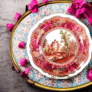 centenary, Plate, Delft By Spode, Warwick Castl Excellent condition.  Please see